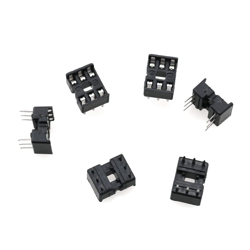 TAODAN 6 Pin IC Socket 80 PCS 6 Pin DIP IC Socket Adaptor Solder Type - Image 2